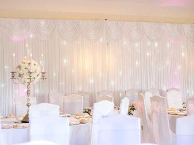 Illuminated Backdrop Wedding Decoration
