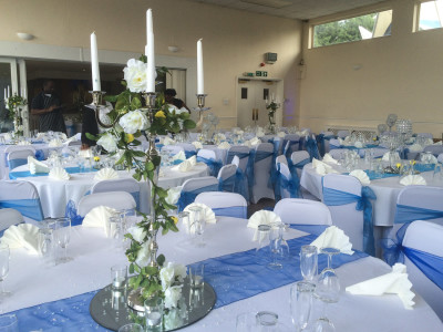 White And Blue Wedding Decorations