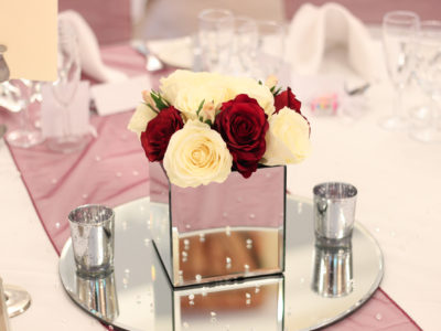 Square Mirrored Cube Table Centrepieces