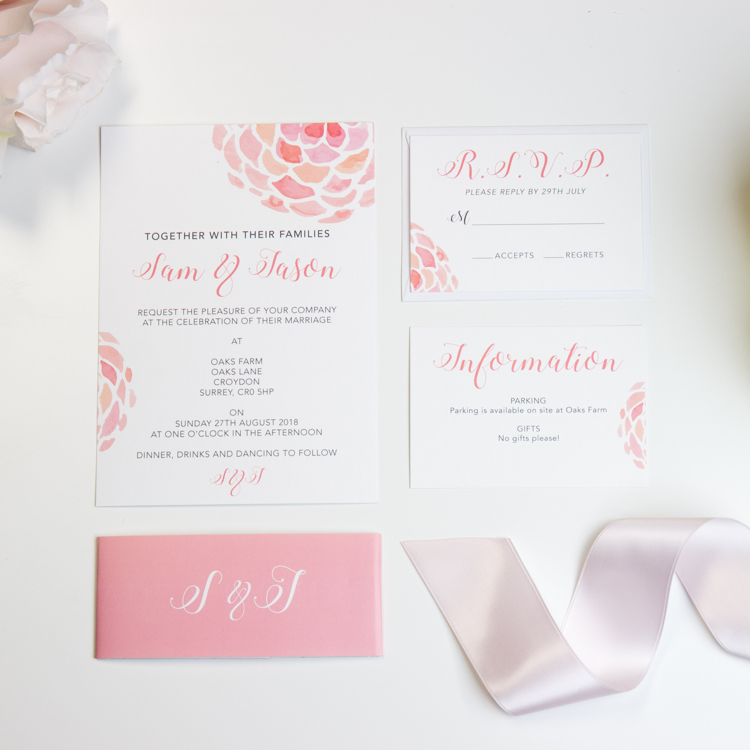 Blush Wedding Invitations