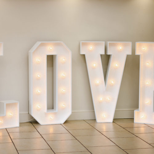 Illuminated LOVE Sign