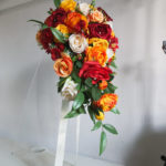 Autumn teardrop wedding bouquet